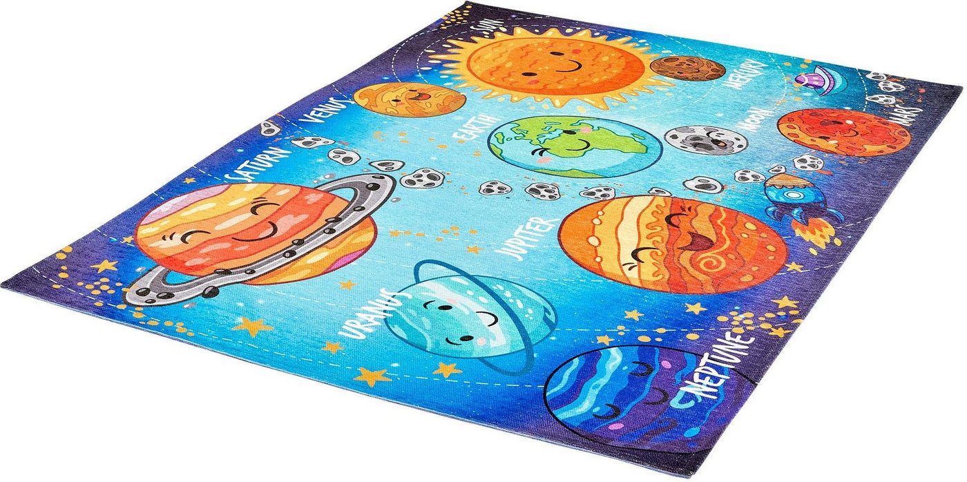 Obsession Kinderteppich My Torino Kids 230, rechteckig, Höhe: 10 mm, Motiv Weltall, Kinderzimmer Obsession Kinderteppich My Torino Kids 230, rechteckig, Höhe: 10 mm, Motiv Weltall, Kinderzimmer von Obsession