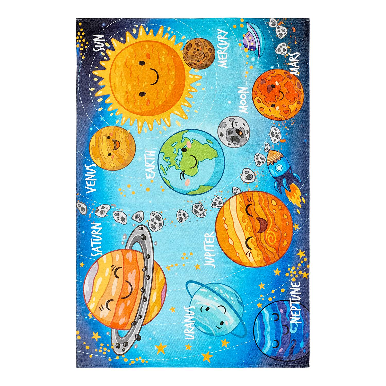 Obsession Kinderteppich My Torino Solar Blau/Orange Chenille 120x170 cm (BxT) Rechteckig von Obsession