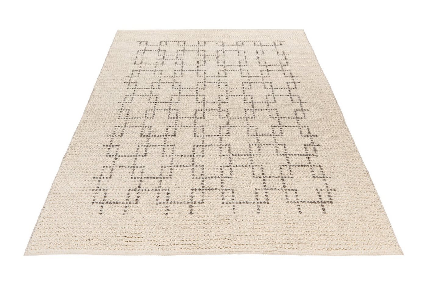 Teppich My Freya 270, Obsession, rechteckig, Höhe: 15 mm, Handweb Teppich, geometrisches Muster, 80% Wolle, handgewebt von Obsession