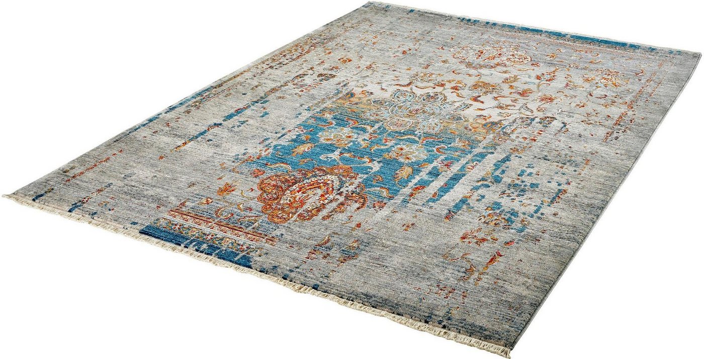 Teppich My Laos 453, Obsession, rechteckig, Höhe: 14 mm, modernes Vintage Design, mit Fransen von Obsession