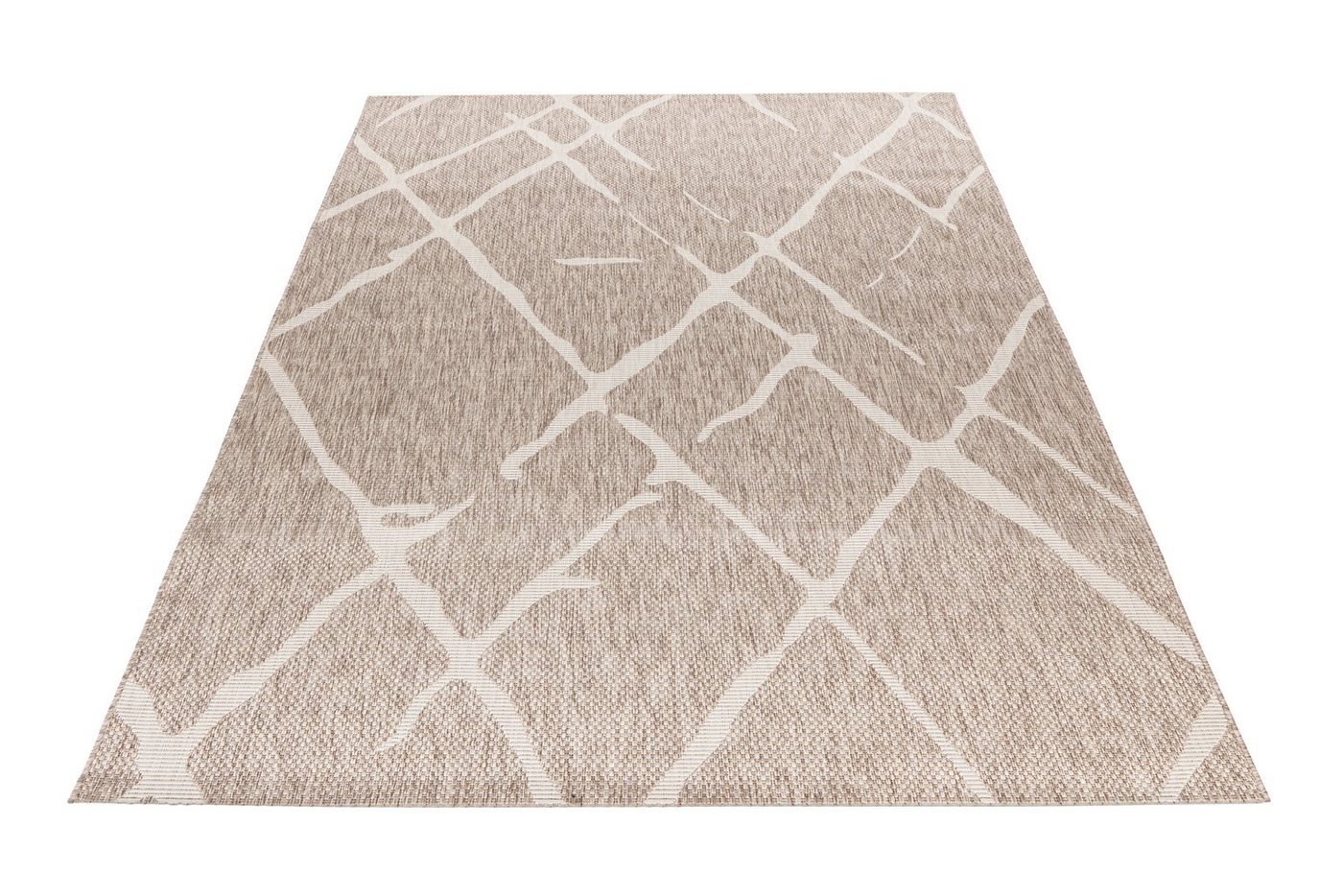 Obsession Teppich My Tallinn 540, rechteckig, Höhe: 2 mm, Flachgewebe, modernes Rauten Muster, In- und Outdoor geeignet von Obsession