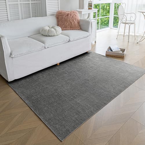 Obundi Teppich Kurzflor（Dunkelgrau,60x120cm） von Obundi