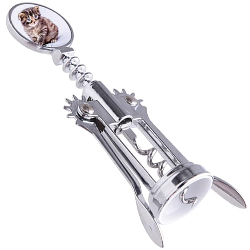 Korkenzieher mit 2 Fotos personalisiert - Korkenzieher aus silbernem Metall mit Fotodruck - Klassischer, personalisierbarer Flügelflaschenöffner Korkenzieher mit 2 Fotos personalisiert - Korkenzieher aus silbernem Metall mit Fotodruck - Klassischer, personalisierbarer Flügelflaschenöffner von Ocadeau