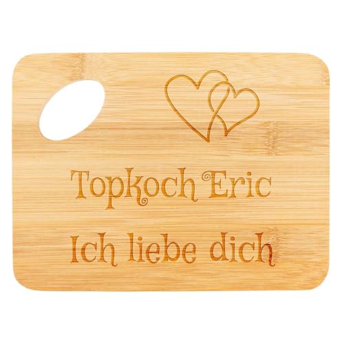 Ocadeau Kleines Holzschneidebrett mit eingraviertem Text - Personalisierbares Brett aus Bambusholz - Textgravur auf Küchenbrett Ocadeau Kleines Holzschneidebrett mit eingraviertem Text - Personalisierbares Brett aus Bambusholz - Textgravur auf Küchenbrett von Ocadeau
