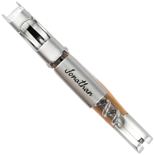Ocadeau Sommeliermesser mit graviertem Text - Gravur auf dem Flaschenöffner - Sommeliermesser der Marke mit eingraviertem Text personalisierbar von Ocadeau