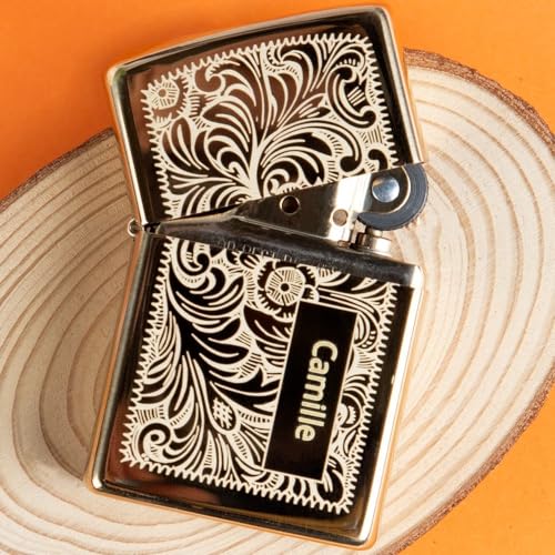 Personalisiertes Venitian Feuerzeug Mit Gravur - Goldfarben Personalisiertes Venitian Feuerzeug Mit Gravur - Goldfarben von Ocadeau