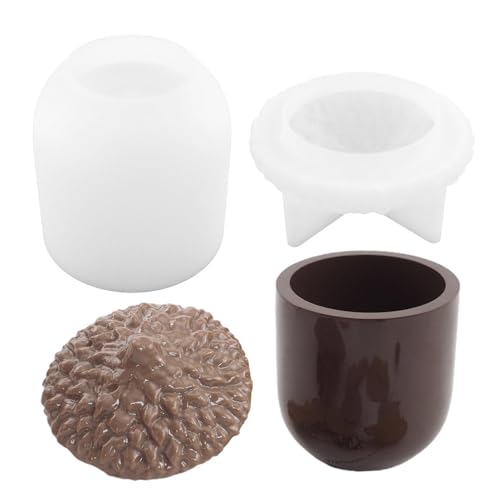 1 Set Tannenzapfen Silikonform Mit Deckel, Gießformen Silikon Tannenzapfen, Wiederverwendbare Tannenzapfenform, Harzglas Mit Deckel Silikonform, Tannenzapfens Aufbewahrungsbox Form 1 Set Tannenzapfen Silikonform Mit Deckel, Gießformen Silikon Tannenzapfen, Wiederverwendbare Tannenzapfenform, Harzglas Mit Deckel Silikonform, Tannenzapfens Aufbewahrungsbox Form von Ocastuted