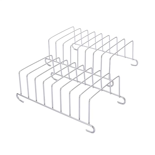 2 Stück Toaststangen 8-Scheiben-Gitter-Toast-Halter | Edelstahl Toast Und Brot Rack | 304 Edelstahl Toastständer | Brotregal Serviettenständer | Rechteck Heißluftfritteuse Zubehör Organizer von Ocastuted