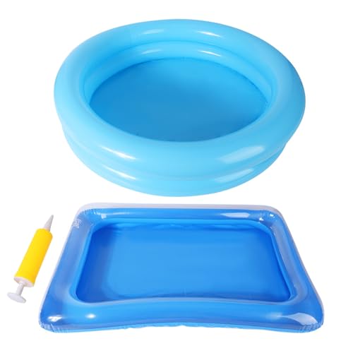2 Stücke Aufblasbares Pool Fußbad, Faltbares Aufblasbares Fußbecken, Tragbare Fußbäder Mit Inflator, Aufblasbarer Pool Fußbad Für Pooleingangsleiter, Pools Einstieg Fußbadewanne von Ocastuted