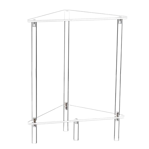 Acryl Beistelltisch | Wohnzimmer Transparenter Seitentisch | Acryl Dekorativ Modern 2-stufig Schreibtisch Stauraum Nachttisch | für Kleine Räume Schlafzimmer Küche Wohnzimmer Ecke von Ocastuted