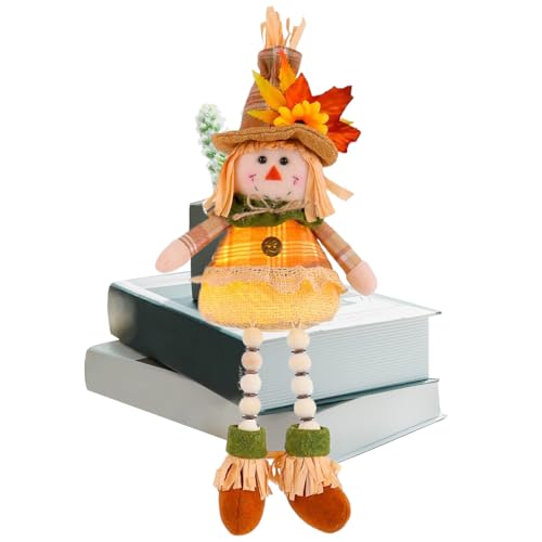 Herbst Vogelscheuche Deko Indoor,38 cm Beleuchtete Feiertagsdekoration - Deko Figur für Thanksgiving Kaminsims Wohnzimmer - Für Theke Schminktisch Schlafzimmer Schrank Wohnzimmer Herbst Vogelscheuche Deko Indoor,38 cm Beleuchtete Feiertagsdekoration - Deko Figur für Thanksgiving Kaminsims Wohnzimmer - Für Theke Schminktisch Schlafzimmer Schrank Wohnzimmer von Ocastuted