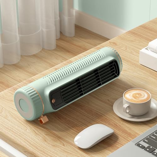 Intelligente Leiser Turmventilator, Quiet Desktop Tower Fan, Tragbare Leise Energieeffizienter Lüfter, Bladeless Turmventilator Mit 3 Geschwindigkeiten, Tragbare Klimaanlage Kühlventilator Leise von Ocastuted