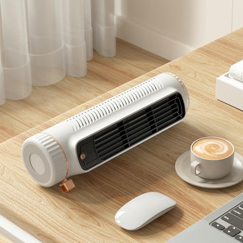 Intelligente Leiser Turmventilator, Quiet Desktop Tower Fan, Tragbare Leise Energieeffizienter Lüfter, Bladeless Turmventilator Mit 3 Geschwindigkeiten, Tragbare Klimaanlage Kühlventilator Leise von Ocastuted
