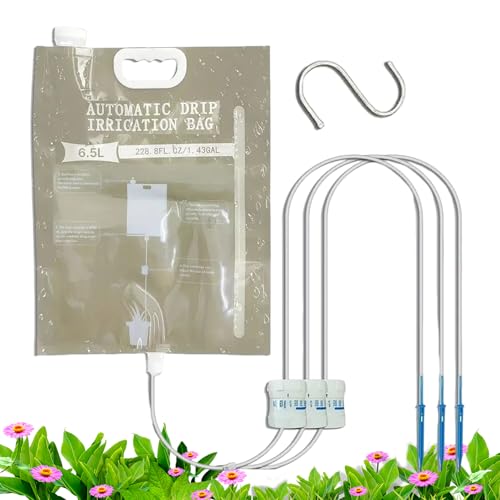 Ocastuted Automatisches Bewässerungssystem - Selbstbewässerungs Equipment Für Blumen,Pflanzenbewässerungssystem Mit 4 Ausgängen Für Urlaub Büro Wohnung Grower Terrasse Jungbäume von Ocastuted