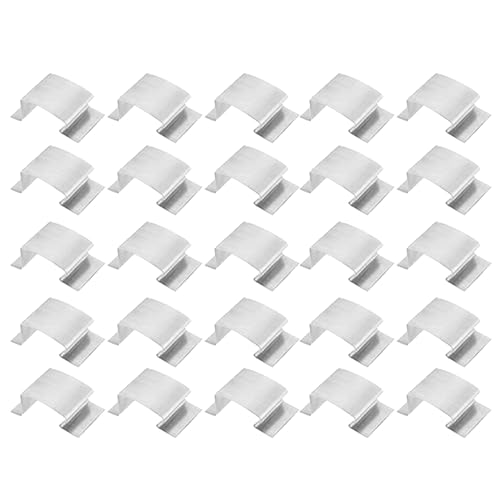 Ocastuted Gewächshaus-Clips, Glasplatten-Befestigungsclips für Gewächshaus, Edelstahl-Klemmen für Gartenbau, Wintergarten, Befestigung, Reparatur, 25 Stück Ocastuted Gewächshaus-Clips, Glasplatten-Befestigungsclips für Gewächshaus, Edelstahl-Klemmen für Gartenbau, Wintergarten, Befestigung, Reparatur, 25 Stück von Ocastuted