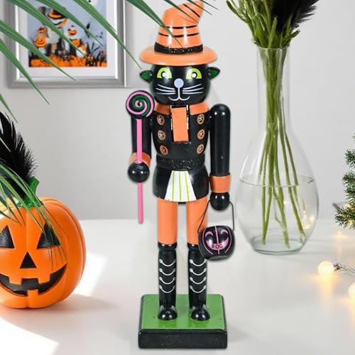 Ocastuted Halloween Nussknacker Figuren Skelett Nussknacker Holz Nussknacker Figur Dekorationen Kürbis Hexe Nussknacker Ornament für Kaminsims Kamin Zuhause Ocastuted Halloween Nussknacker Figuren Skelett Nussknacker Holz Nussknacker Figur Dekorationen Kürbis Hexe Nussknacker Ornament für Kaminsims Kamin Zuhause von Ocastuted