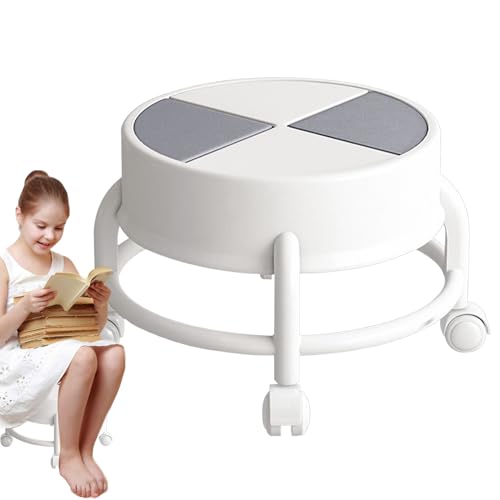 Ocastuted Rollhocker mit niedriger Höhe, Rollhocker mit niedrigem Rollsitz | Rollbarer niedriger Stuhlsitz mit Rollen,Robuster mobiler, Tritthockerstuhl mit 360°-Schwenkrädern für Ocastuted Rollhocker mit niedriger Höhe, Rollhocker mit niedrigem Rollsitz | Rollbarer niedriger Stuhlsitz mit Rollen,Robuster mobiler, Tritthockerstuhl mit 360°-Schwenkrädern für von Ocastuted