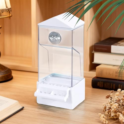 Vogelkäfig Futterautomat - Externer Käfig Automatischer Vogelfutterspender,Durchsichtiger Spritzwassergeschützter Futterbehälter Für Vögel,Für Sperlinge Rotkehlchen Und von Ocastuted