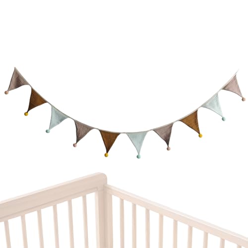 Wimpelkette Kinderzimmer | 9 Ft Baumwollgirlande Dekoration - Bunte Wimpelkette Für Baby Party Bett Garten Klassenzimmer - Geburtstag Party Camping Klassenzimmer Baby Shower Feiern Wimpelkette Kinderzimmer | 9 Ft Baumwollgirlande Dekoration - Bunte Wimpelkette Für Baby Party Bett Garten Klassenzimmer - Geburtstag Party Camping Klassenzimmer Baby Shower Feiern von Ocastuted