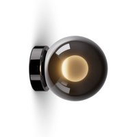 Occhio Luna scura up LED Wandleuchte Ø: 12,5 cm, dark chrome von Occhio
