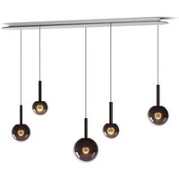 Occhio Luna sospeso cloud 5 L fix LED Pendelleuchte 120–270 cm, phantom von Occhio