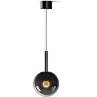 Occhio Luna sospeso var up LED Pendelleuchte, variabel Ø: 20 cm, dark chrome von Occhio