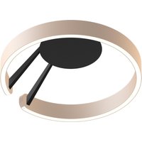Occhio Mito aura 40 narrow LED Deckenleuchte, Base: schwarz matt gold matt von Occhio
