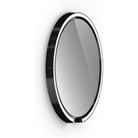 Occhio Mito sfera 40 wide Wand- / Spiegelleuchte, Spiegel getönt black phantom von Occhio