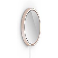 Occhio Mito sfera corda 40 wide Wand- / Spiegelleuchte, Spiegel klar gold matt von Occhio