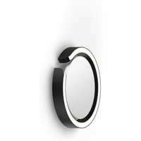 Occhio Mito soffitto 20 up "air" wide LED Wandleuchte schwarz matt von Occhio