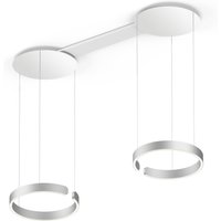 Occhio Mito sospeso due 40 var narrow LED Pendelleuchte, variabel Silber matt von Occhio