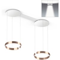 Occhio Mito sospeso due 40 var narrow LED Pendelleuchte, variabel Roségold von Occhio