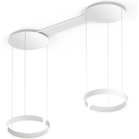 Occhio Mito sospeso due 40 var "air" narrow LED Pendelleuchte, variabel weiß matt von Occhio