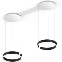 Occhio Mito sospeso due 40 var "air" wide LED Pendelleuchte, variabel schwarz matt von Occhio
