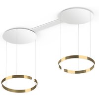 Occhio Mito sospeso due 60 var narrow LED Pendelleuchte, variabel Bronze von Occhio