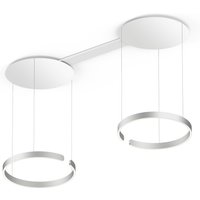 Occhio Mito sospeso due 60 var "air" narrow LED Pendelleuchte, variabel Silber matt von Occhio