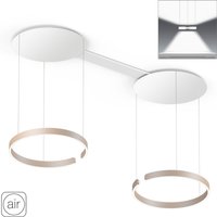 Occhio Mito sospeso due 60 var "air" wide LED Pendelleuchte, variabel gold matt von Occhio