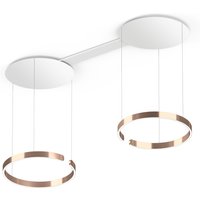 Occhio Mito sospeso due 60 var "air" wide LED Pendelleuchte, variabel Roségold von Occhio