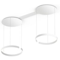 Occhio Mito sospeso due 60 var "air" wide LED Pendelleuchte, variabel weiß matt von Occhio