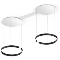 Occhio Mito sospeso due 60 var wide LED Pendelleuchte, variabel schwarz matt von Occhio