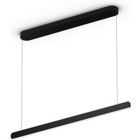Occhio Mito volo 100 var up wide LED Pendelleuchte Baldachin: schwarz, Schirm: schwarz matt von Occhio
