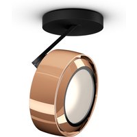 Occhio Più R alto 3d Volt C80 Deckenstrahler, 2700 K Roségold / mattschwarz von Occhio