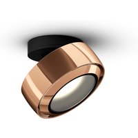 Occhio Più R alto Volt B Deckenstrahler, 2700 K Roségold / mattschwarz Occhio Più R alto Volt B Deckenstrahler, 2700 K Roségold / mattschwarz von Occhio