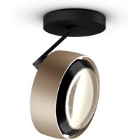 Occhio Più alto 3d Volt C80 Deckenstrahler, 3000 K golden matt / mattschwarz von Occhio