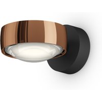 Occhio Sento C verticale up "air" LED Wandleuchte, 2700 K Roségold / schwarz matt von Occhio