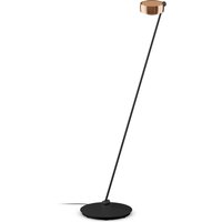 Occhio Sento C lettura "air" LED Leseleuchte, 125 cm, 2700 K Ausrichtung: links, Roségold / schwarz matt von Occhio