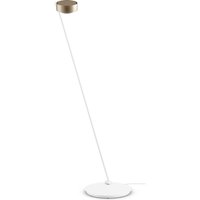 Occhio Sento C lettura "air" LED Leseleuchte, 125 cm, 2700 K Ausrichtung: rechts, gold matt / weiß matt von Occhio