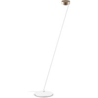 Occhio Sento C lettura "air" LED Leseleuchte, 160 cm, 2700 K Ausrichtung: links, gold matt / weiß matt von Occhio