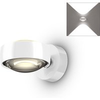 Occhio Sento D verticale up LED Wandleuchte, 2700 K Chrom / weiß glänzend von Occhio