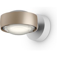 Occhio Sento D verticale up "air" LED Wandleuchte, 2700 K gold matt / weiß matt von Occhio